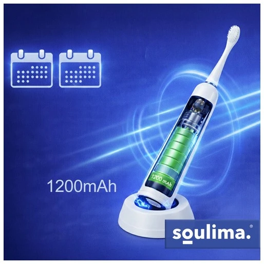 Soulima 26850 baltas sonic dantų šepetėlis