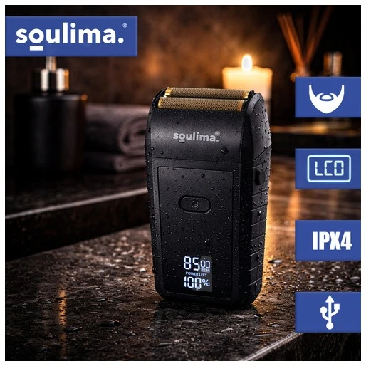 Barzdaskutė „Soulima“ barzdos skustuvas su LED ekranu