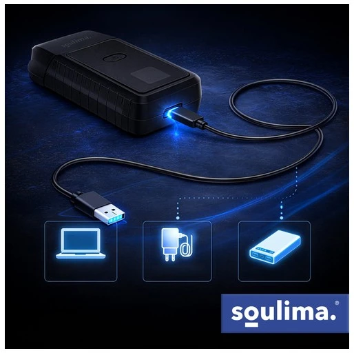 Barzdaskutė „Soulima“ barzdos skustuvas su LED ekranu