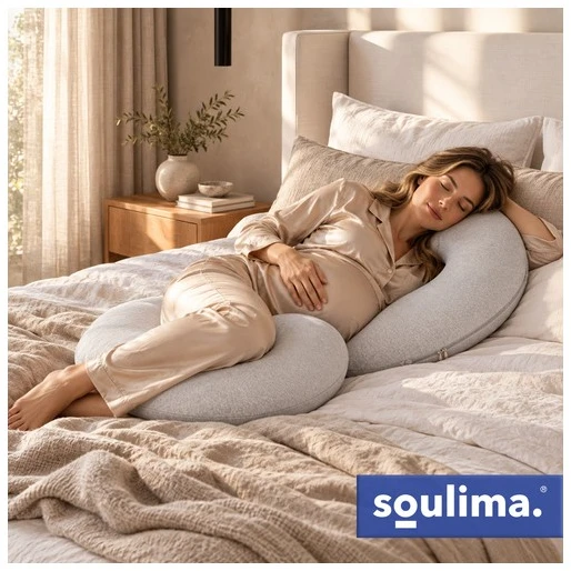 Soulima C-shaped pregnancy pillow