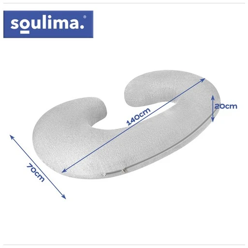 Soulima C-shaped pregnancy pillow
