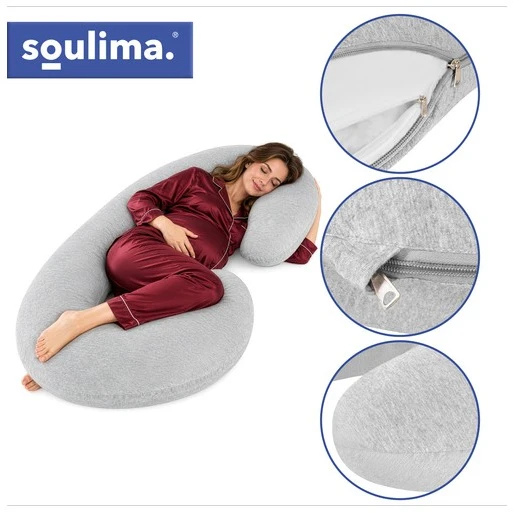 Soulima C-shaped pregnancy pillow