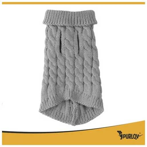 Dog/cat clothes dydis M pilka Purlov 26217