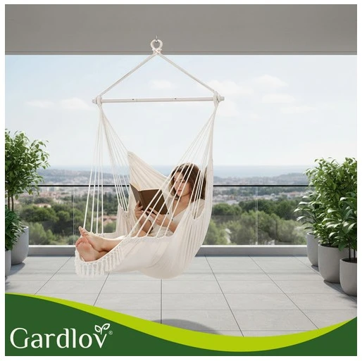 Sūpynės - pakabinamos kėdės 210 cm smėlio spalvos Gardlov