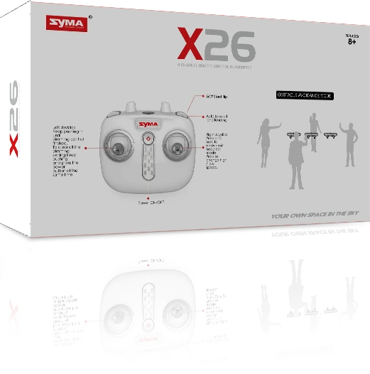 Syma X26 kliūčių vengimo RC dronas 2.4Ghz be galvos