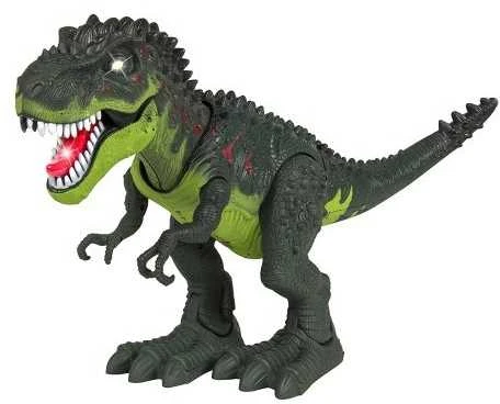 Ikonka T-REX elektroniniai dinozauro pasivaikščiojimai riaumoja žaliai