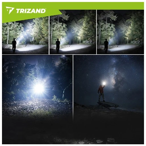 Taktinis žibintuvėlis 1500lm Trizand 26949