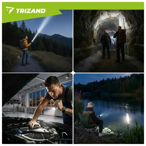 Taktinis žibintuvėlis 1500lm Trizand 26949