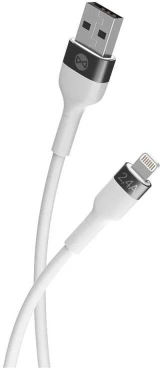 Forever lankstus USB – Lightning laidas 1,0 m 2.4A baltas