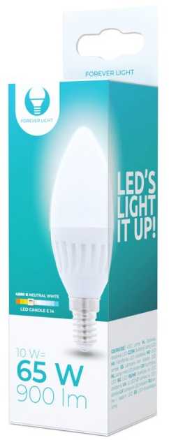 TelForceone LED lemputė E14 C37 10W 230V 4500K 900lm keramikinė Forever Light