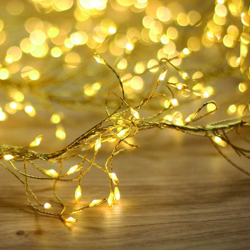 TelForceone String Light GOLDEN TWIG CLF-03 480LED šiltai balta 3m + 5m Forever Light