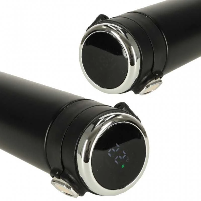 Termo puodelis - termosas 420ML su LED temperatūros indikatoriumi, juodas