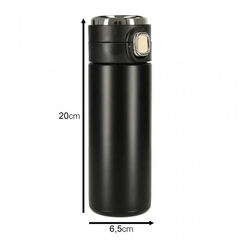 Termo puodelis - termosas 420ML su LED temperatūros indikatoriumi, juodas
