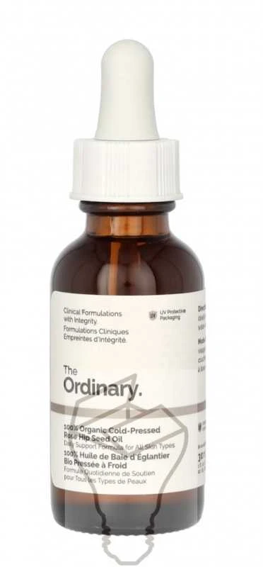The Ordinary 100% Organic Rose Hip Seed Oil 100% tyras, šalto spaudimo erškėtuogių aliejus, 30 ml