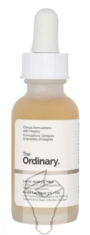 The Ordinary Lactic Acid 5% + HA 2% šveičiamoji priemonė veidui, 30 ml