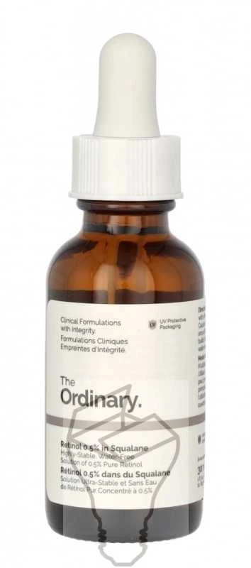 The Ordinary Retinol 0.5% In Squalane serumas veidui, 30 ml