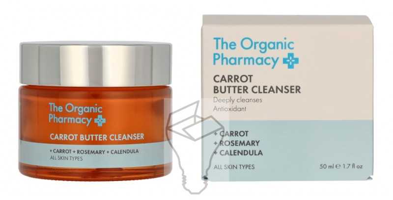 The Organic Pharmacy Carrot Butter Valiklis morkų sviesto veido valiklis, 50 ml