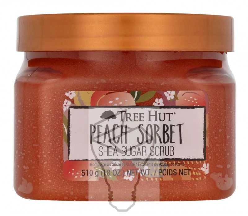 Tree Hut Exfoliante De Azúcar Sorbete De Melocotón, 510 g