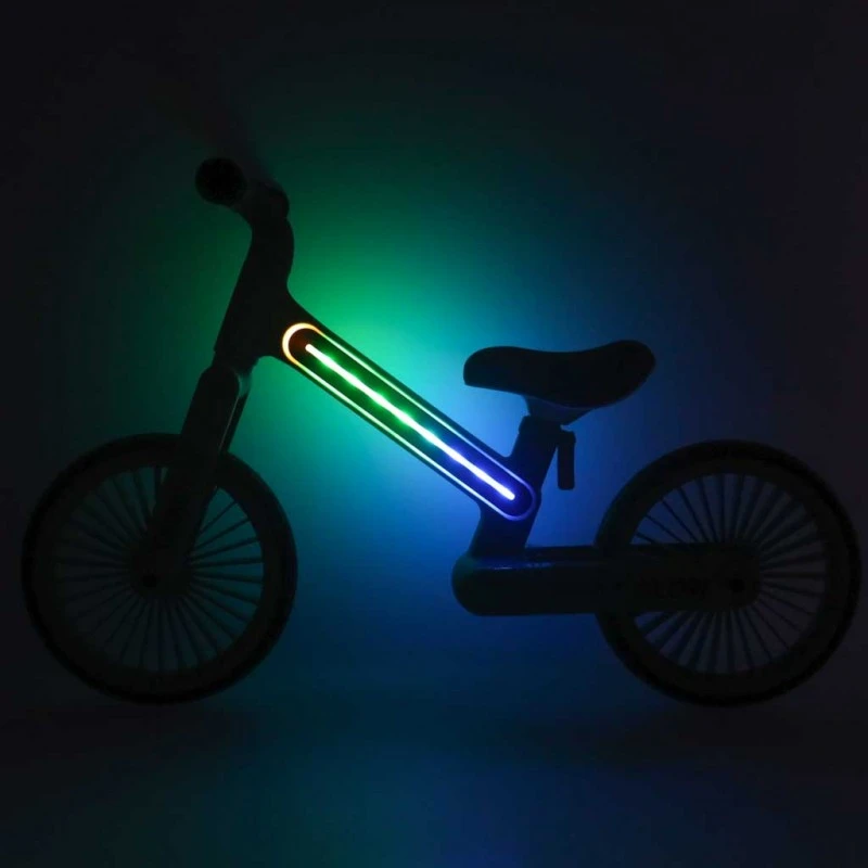 Balansinis dviratis Trike Fix Glow LED rėmas, juodas