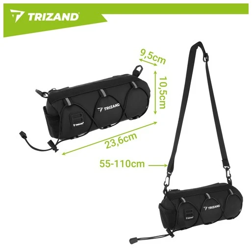 Trizand 1,5 l dviračio krepšys ant vairo