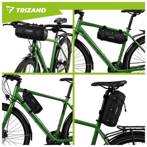 Trizand 1,5 l dviračio krepšys ant vairo
