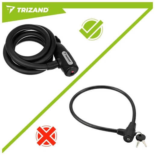 Trizand 150cm Bike Lock