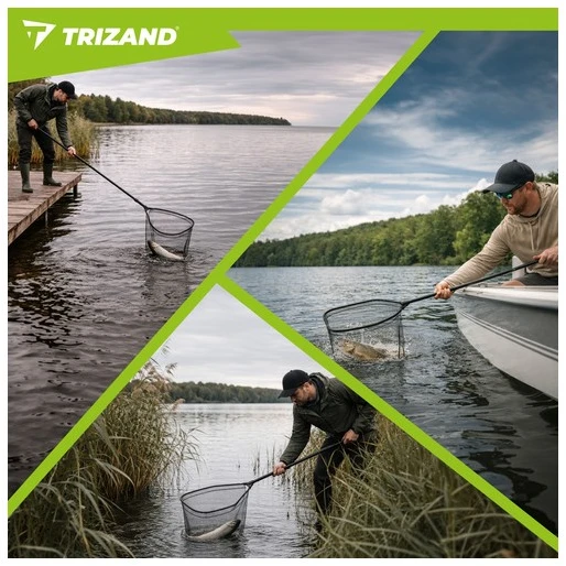 Trizand 230 cm teleskopinis žvejybos graibštas