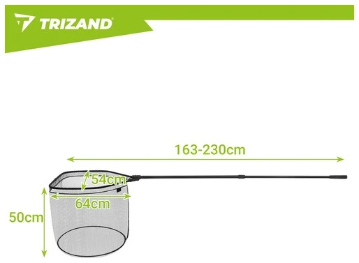 Trizand 230 cm teleskopinis žvejybos graibštas