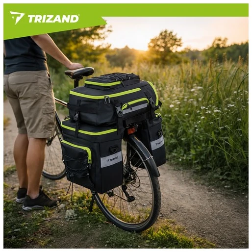 Trizand 53L Atsparus vandeniui Bicycle Bag