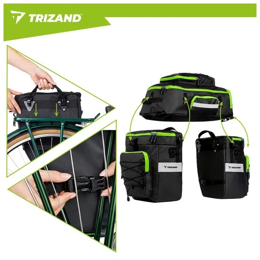 Trizand 53L Atsparus vandeniui Bicycle Bag