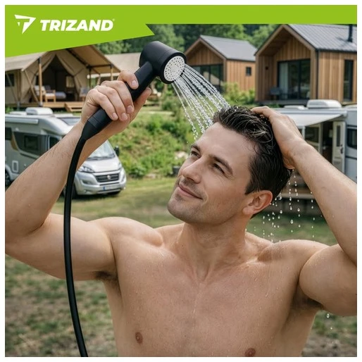 „Trizand“ 8000 mAh baterijos maitinamas kelioninis dušas