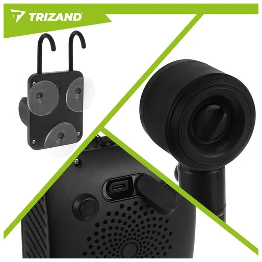 „Trizand“ 8000 mAh baterijos maitinamas kelioninis dušas
