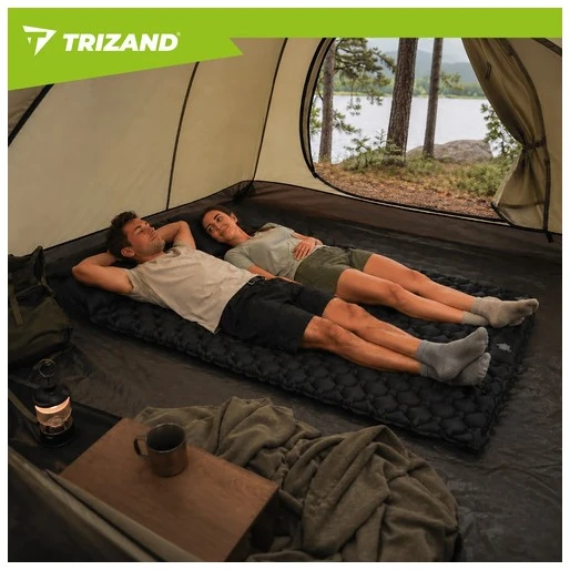 Trizand savaime pripučiamas dvigubas čiužinys