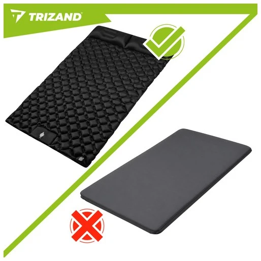Trizand savaime pripučiamas dvigubas čiužinys