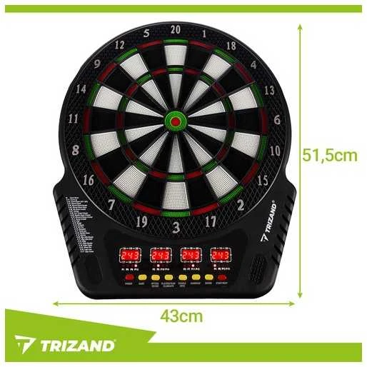 Elektroninė smiginio lenta Trizand su 4 LED ekranais ir 27 žaidimais