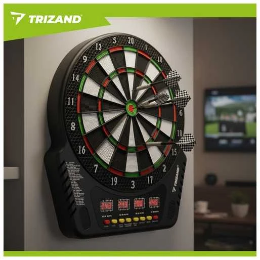 Elektroninė smiginio lenta Trizand su 4 LED ekranais ir 27 žaidimais