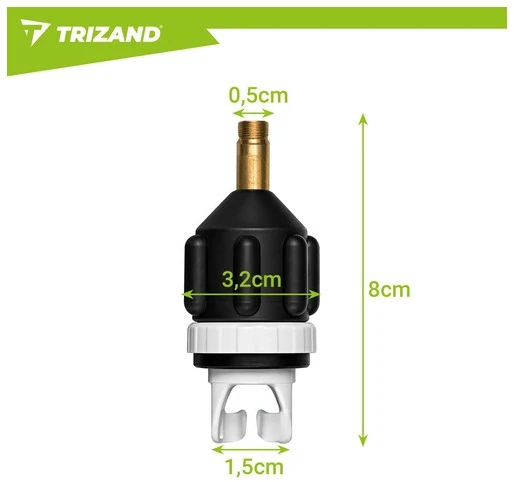 Trizand irklentės pripūtimo vožtuvo adapteris