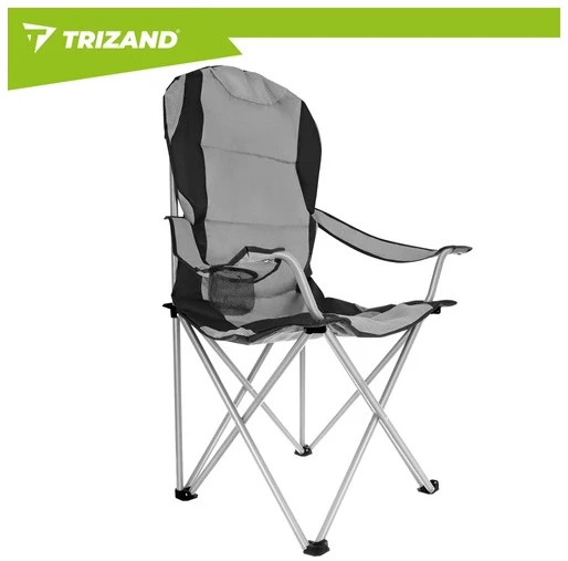 Trizand Juodas ir pilka žvejybos kėdė