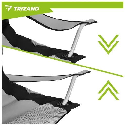 Trizand Juodas ir pilka žvejybos kėdė