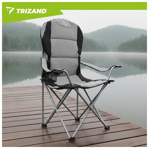 Trizand Juodas ir pilka žvejybos kėdė