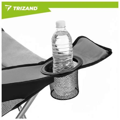 Trizand Juodas ir pilka žvejybos kėdė