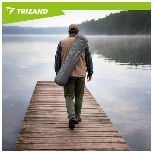 Trizand Juodas ir pilka žvejybos kėdė