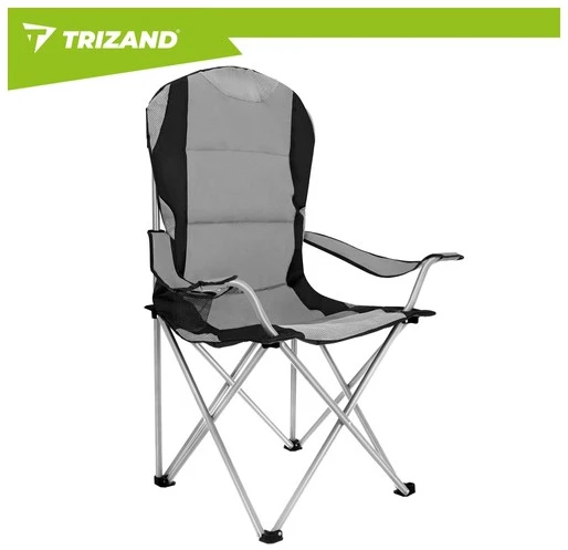 Trizand Juodas ir pilka žvejybos kėdė