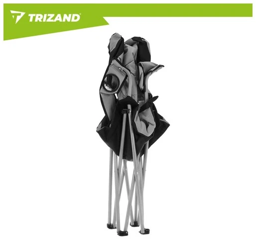 Trizand Juodas ir pilka žvejybos kėdė