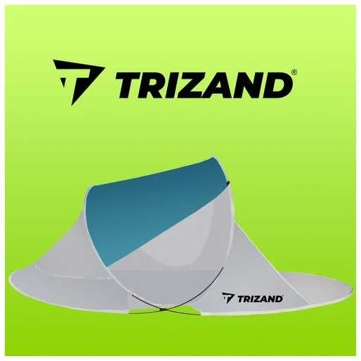 Trizand Paplūdimio palapinė 220x120x90cm. - turkis - pilka
