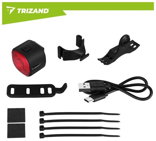 Trizand raudonas dviračio žibintas