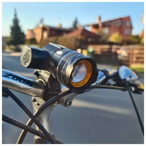 Trizand T6 USB dviračio žibintas + galinis žibintas 23681