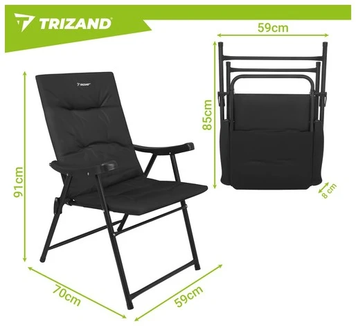 Trizand turistinė kėdė 59x70x91cm