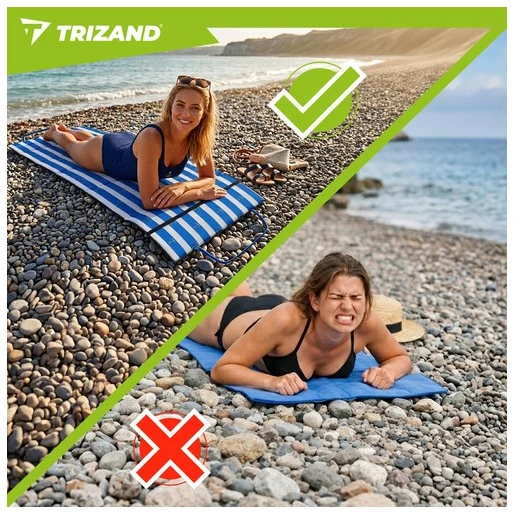 Trizand uolėtas paplūdimio kilimėlis