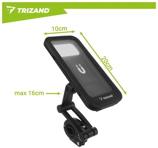 „Trizand“ vandeniui atsparus dviračio telefono laikiklis